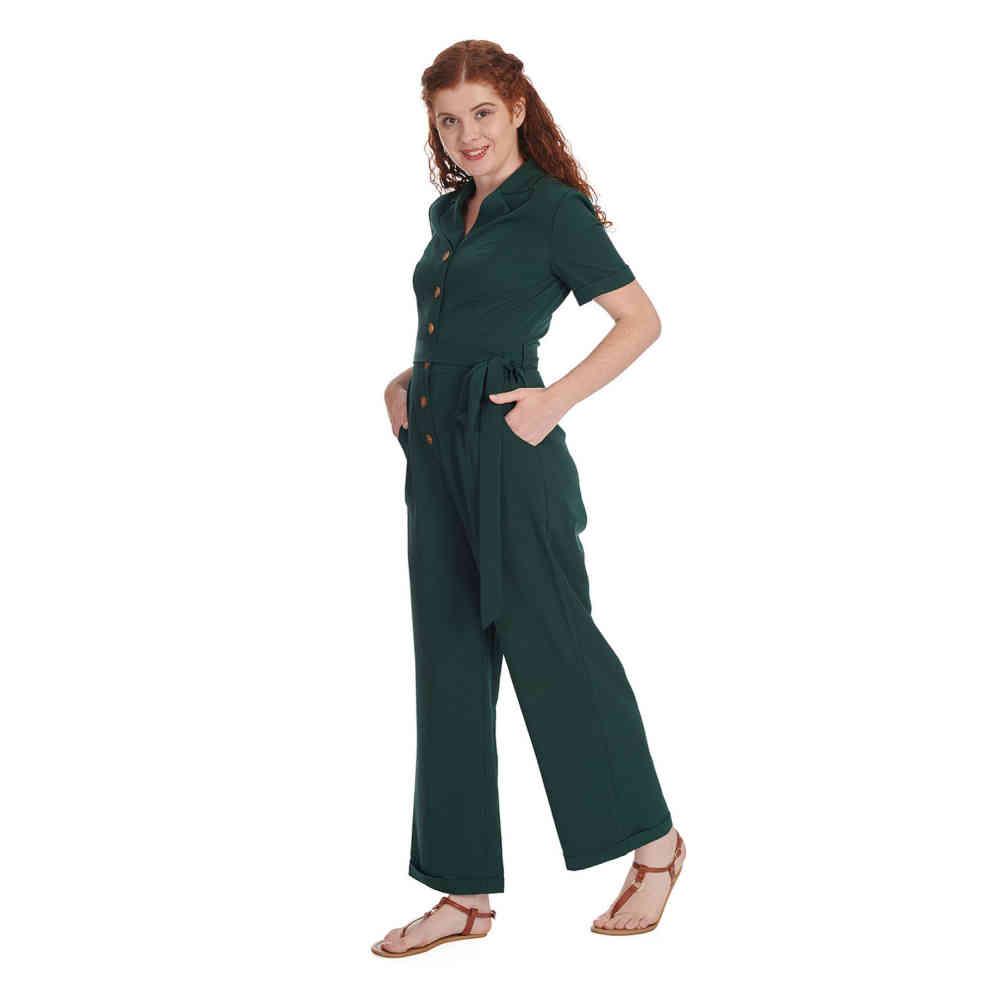 Banned - Pleased As Punch Jumpsuit - Groen